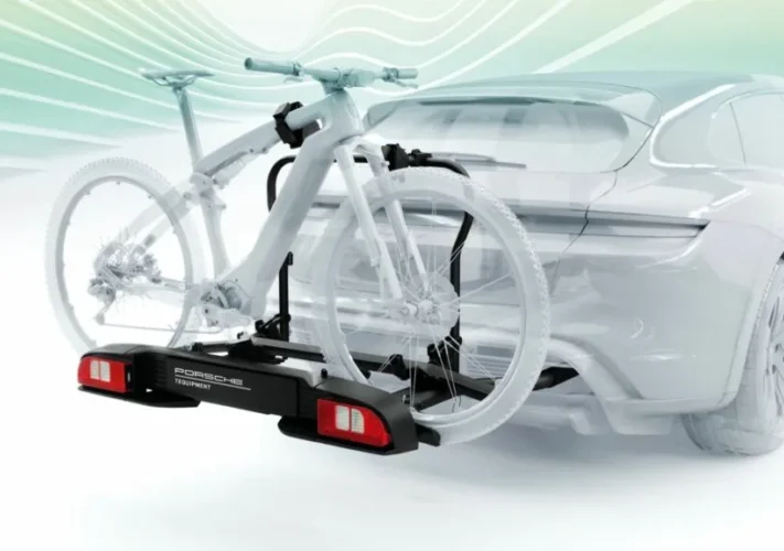 Fertigungsbeispiel: Fahrradheckträger für den Porsche Taycan von Hermann Blechtechnik Fahrradheckträger für Porsche Taycan