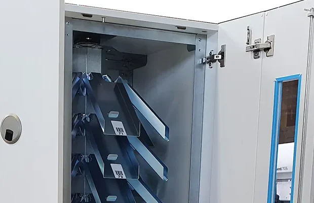 Sicheres Abholterminal mit moderner Technologie