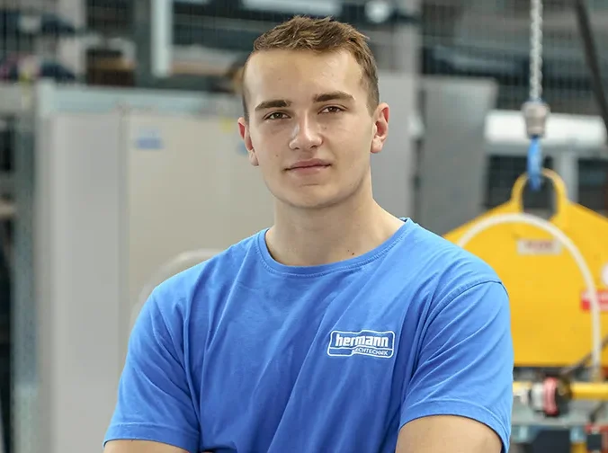 Arbeiter in der Fabrik von Hermann Blechtechnik